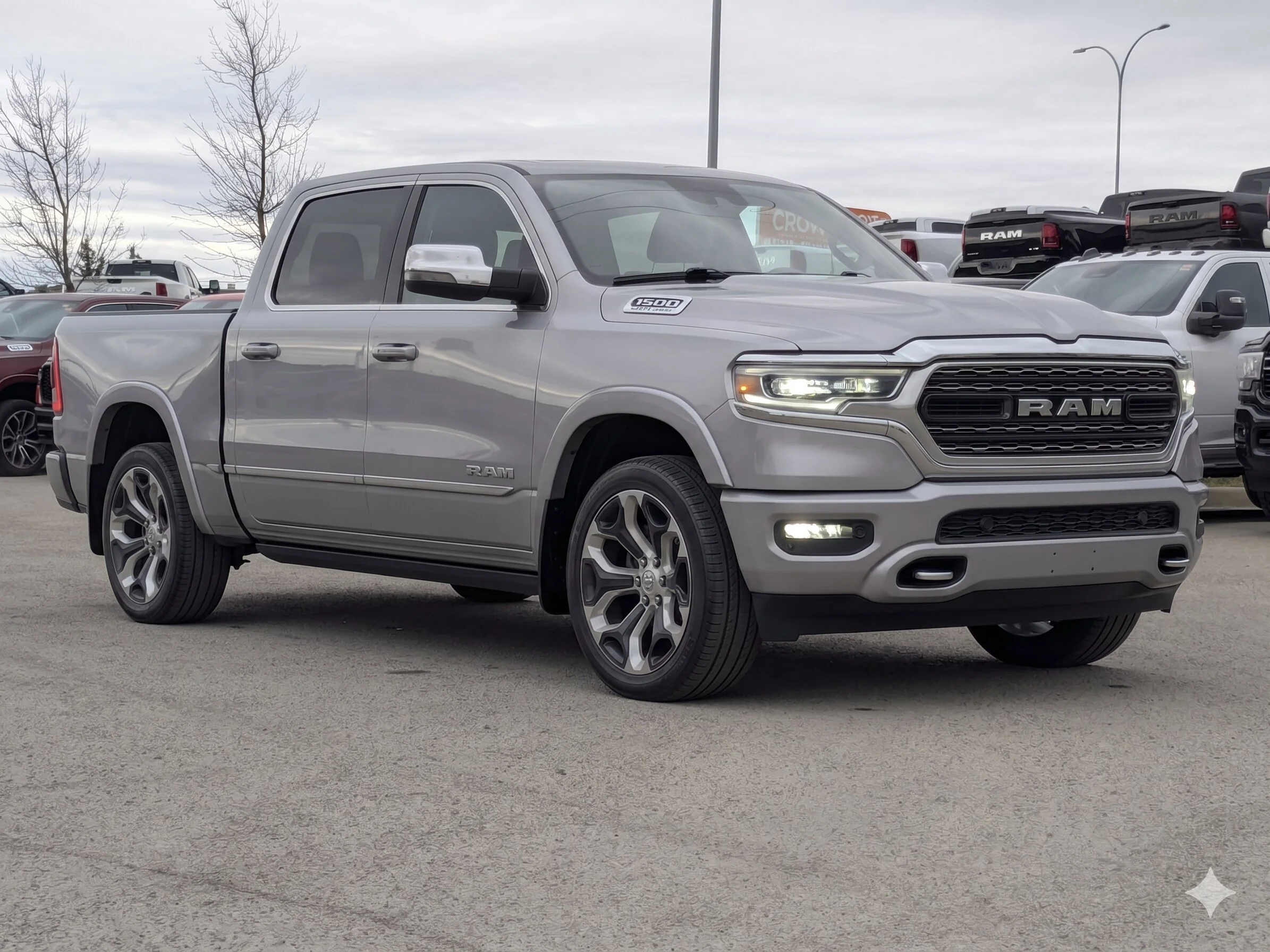 Used 2023 Silver RAM Limited - - Elite Pkg  - Ltd Lvl 1 Grp  - Pano Sunroof  - 22 Wheels  & More image 2