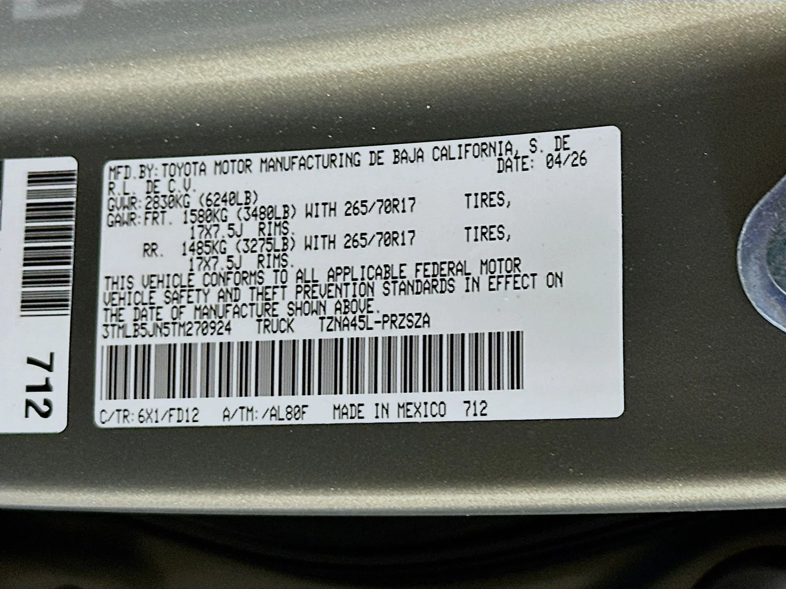 New 2026 Bronze Oxide Toyota  TRD Off-Road image 31