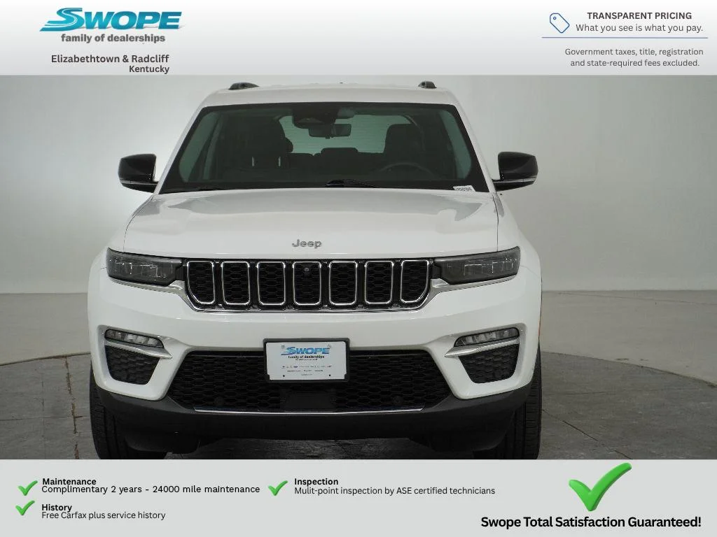 Certified Used 2023 Bright White Clearcoat Jeep Limited image 8