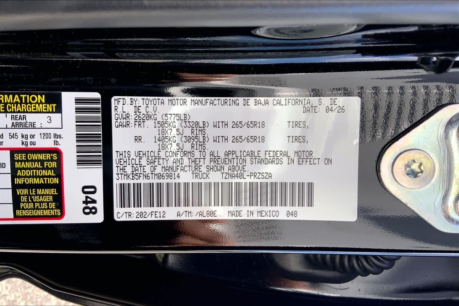 Used 2026 Black Toyota TRD Sport image 36