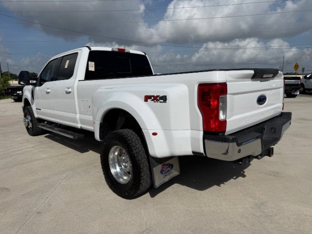 Used 2019 White Ford Lariat Crew Cab Long Bed DRW 4WD image 3