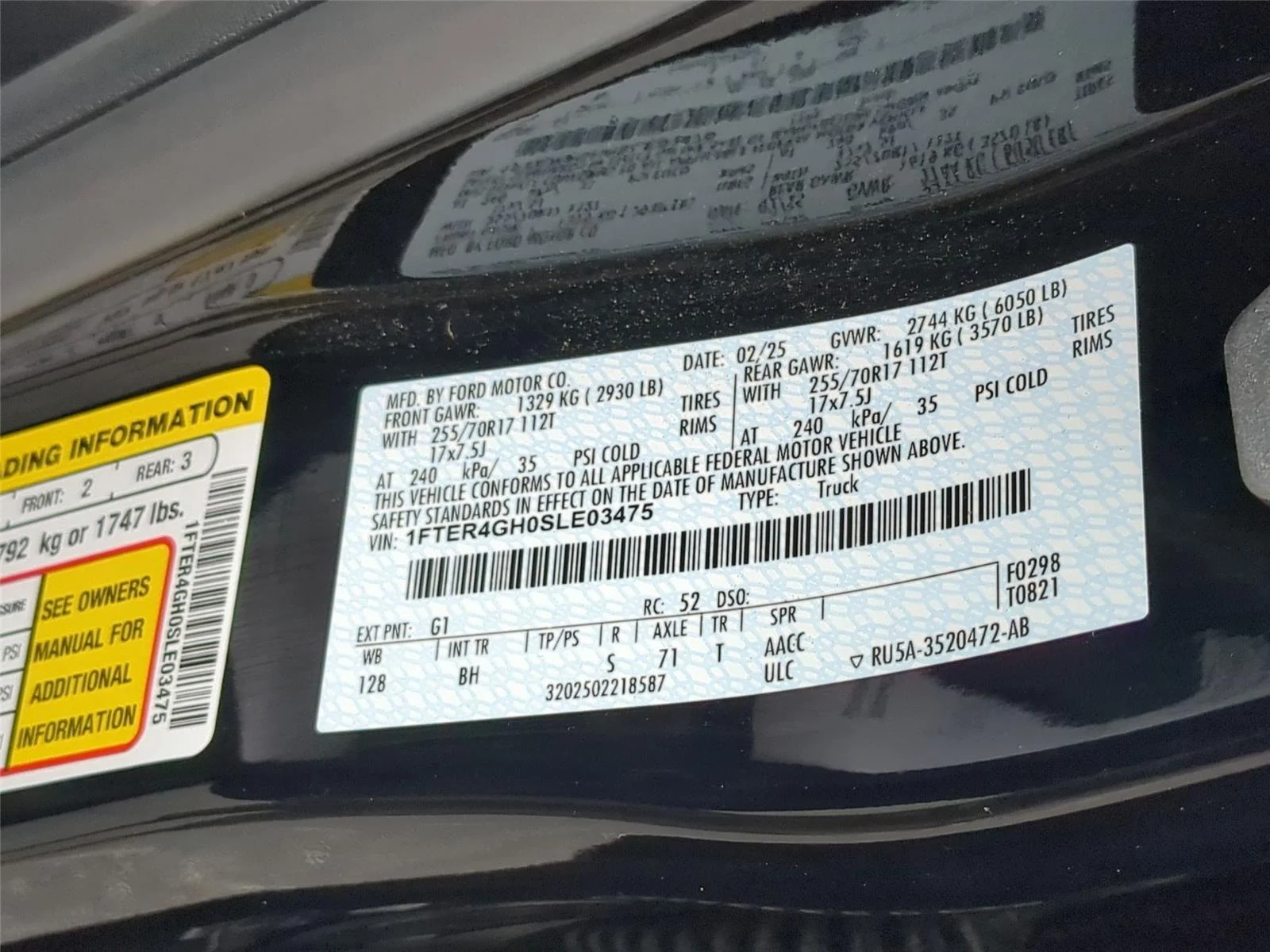 Used 2025 Shadow Black Ford XLT image 41