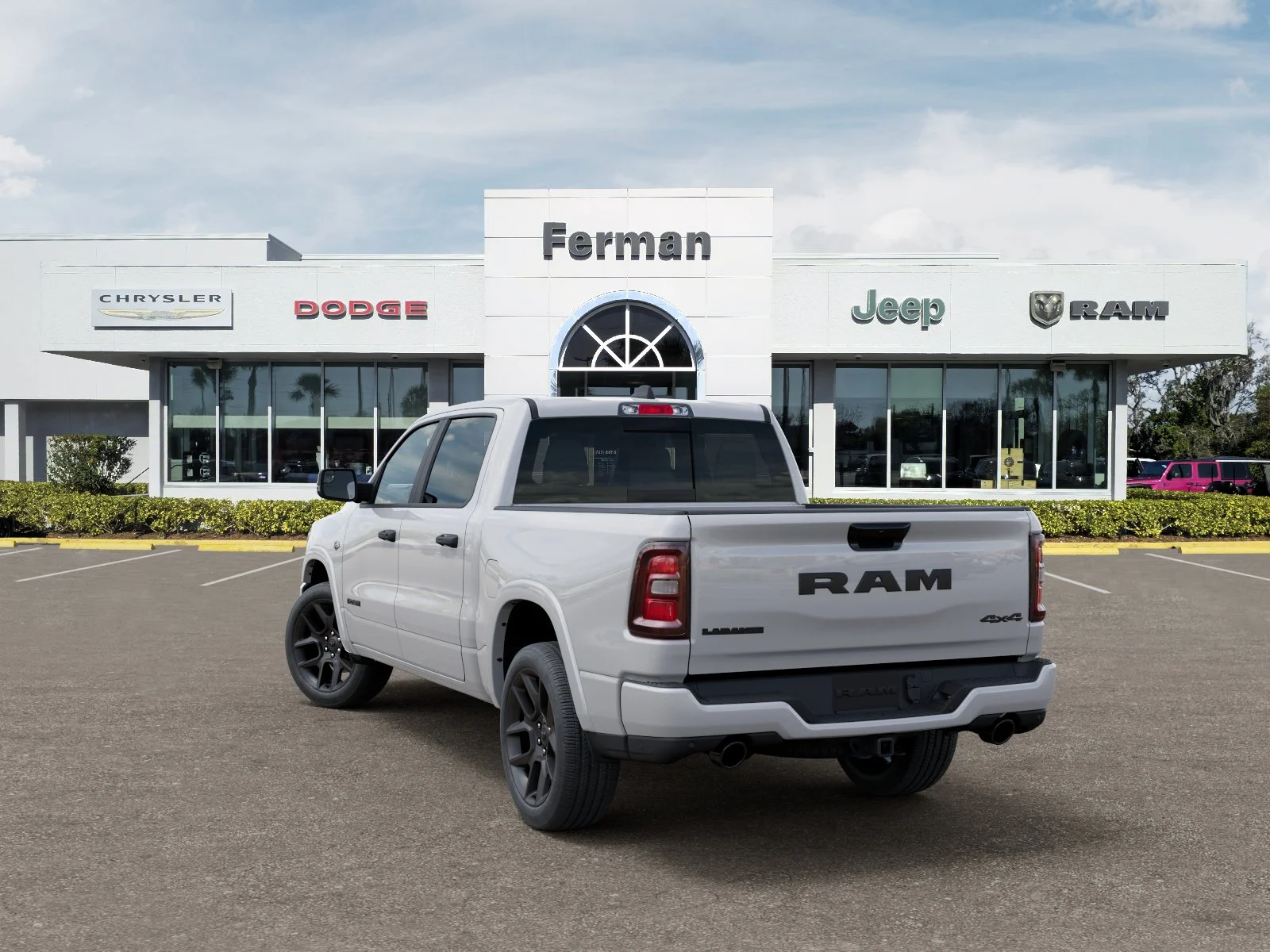 New 2026 Ivory White Tri-Coat Pearl-Coat Exterior Paint RAM Laramie image 34