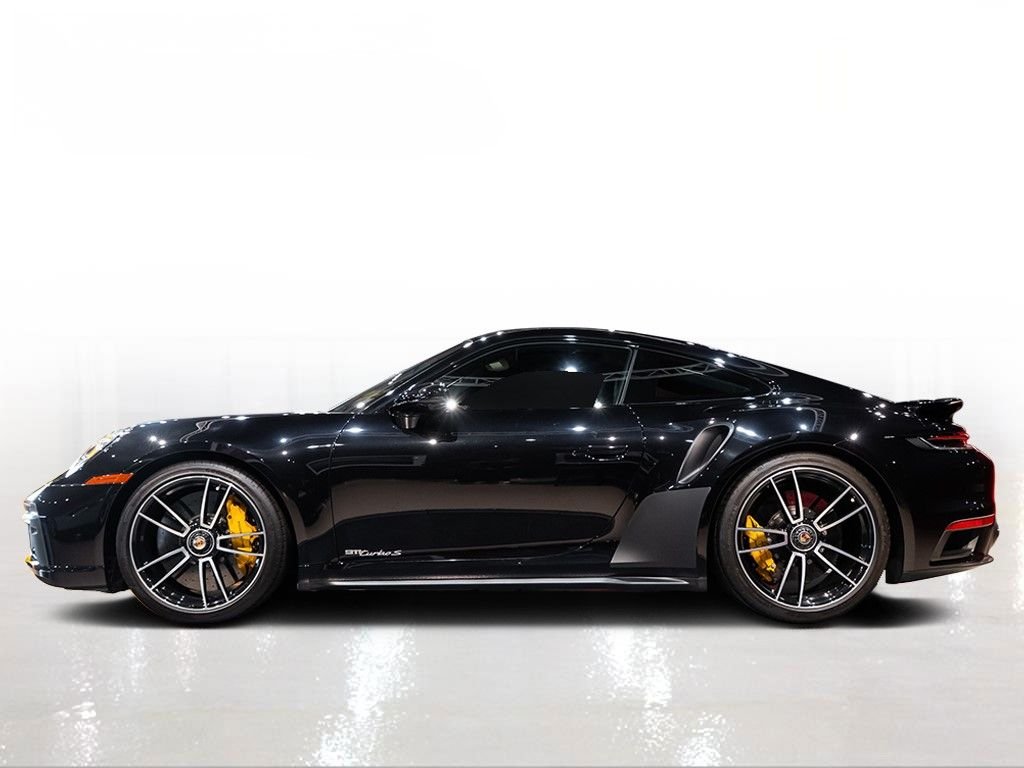 Used 2021 Jet Black Metallic Porsche Turbo S image 3