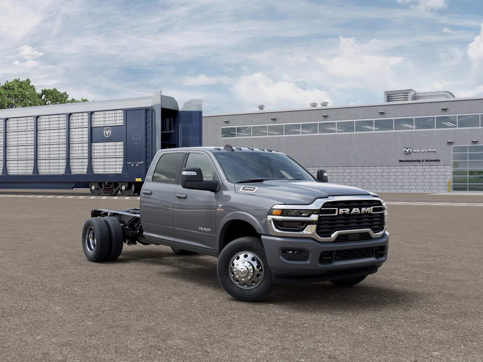 New 2026 Ceramic Gray Clear-Coat Exterior Paint RAM Tradesman image 4