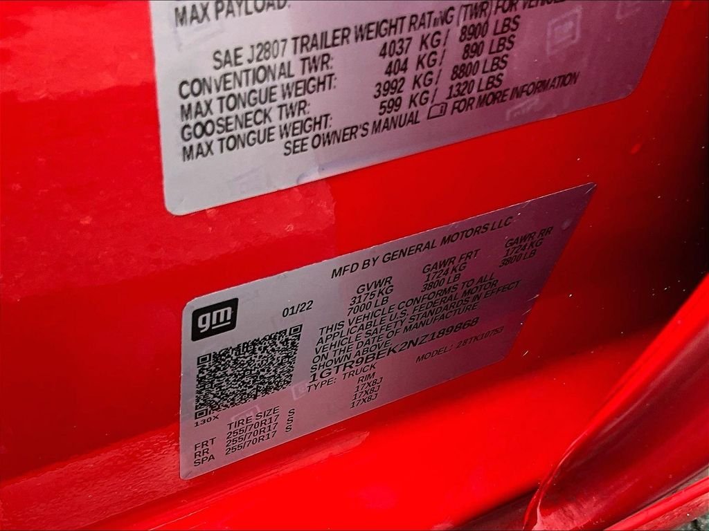 Used 2022 Cardinal Red GMC SLE image 36