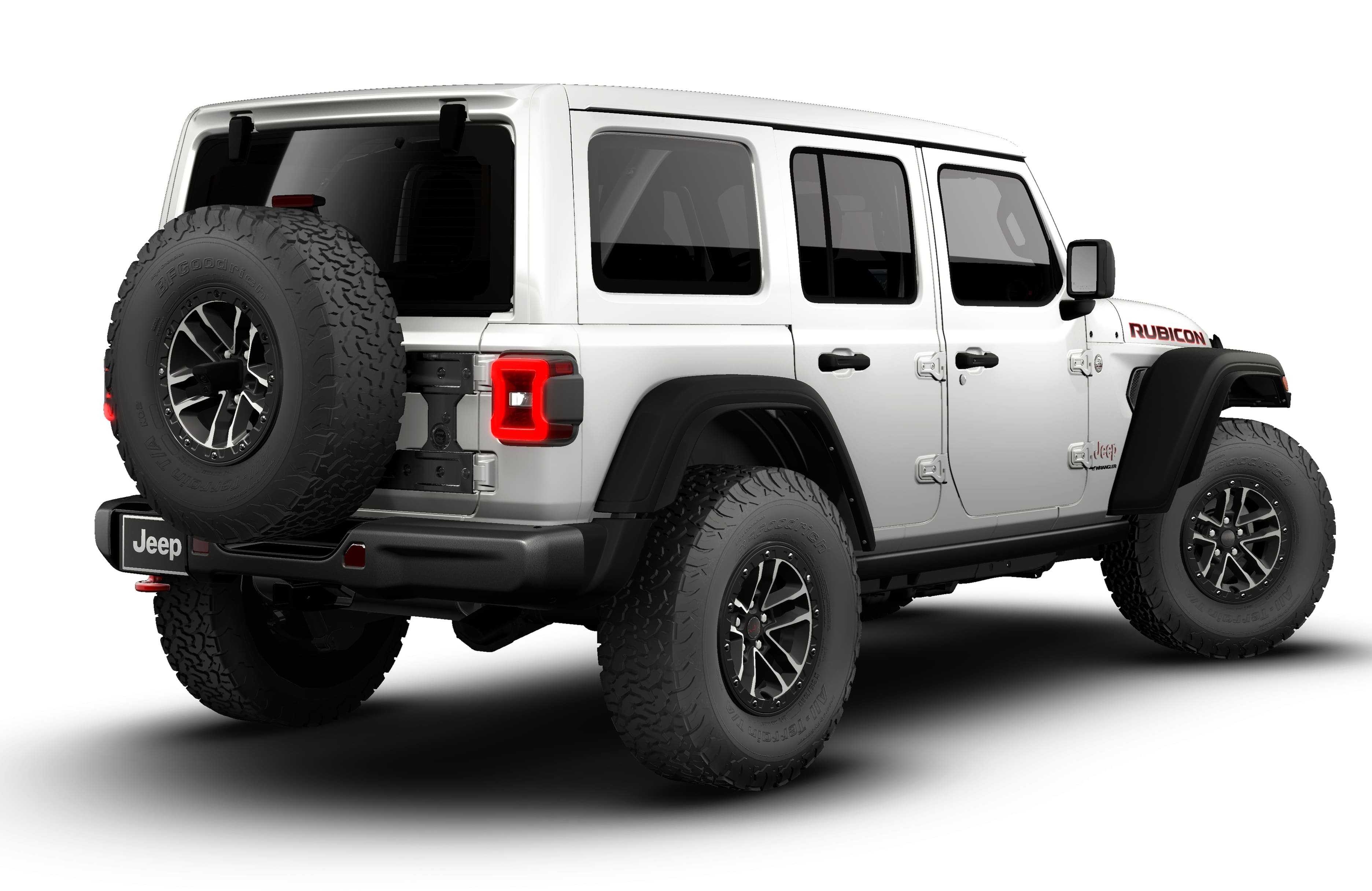 New 2026 Bright White Clear-Coat Exterior Paint Jeep Rubicon image 2