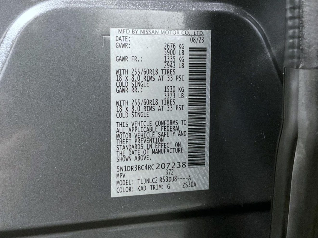 Used 2024 Gray Nissan SV image 28
