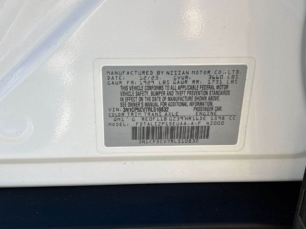 Used 2024 White Nissan SV image 32