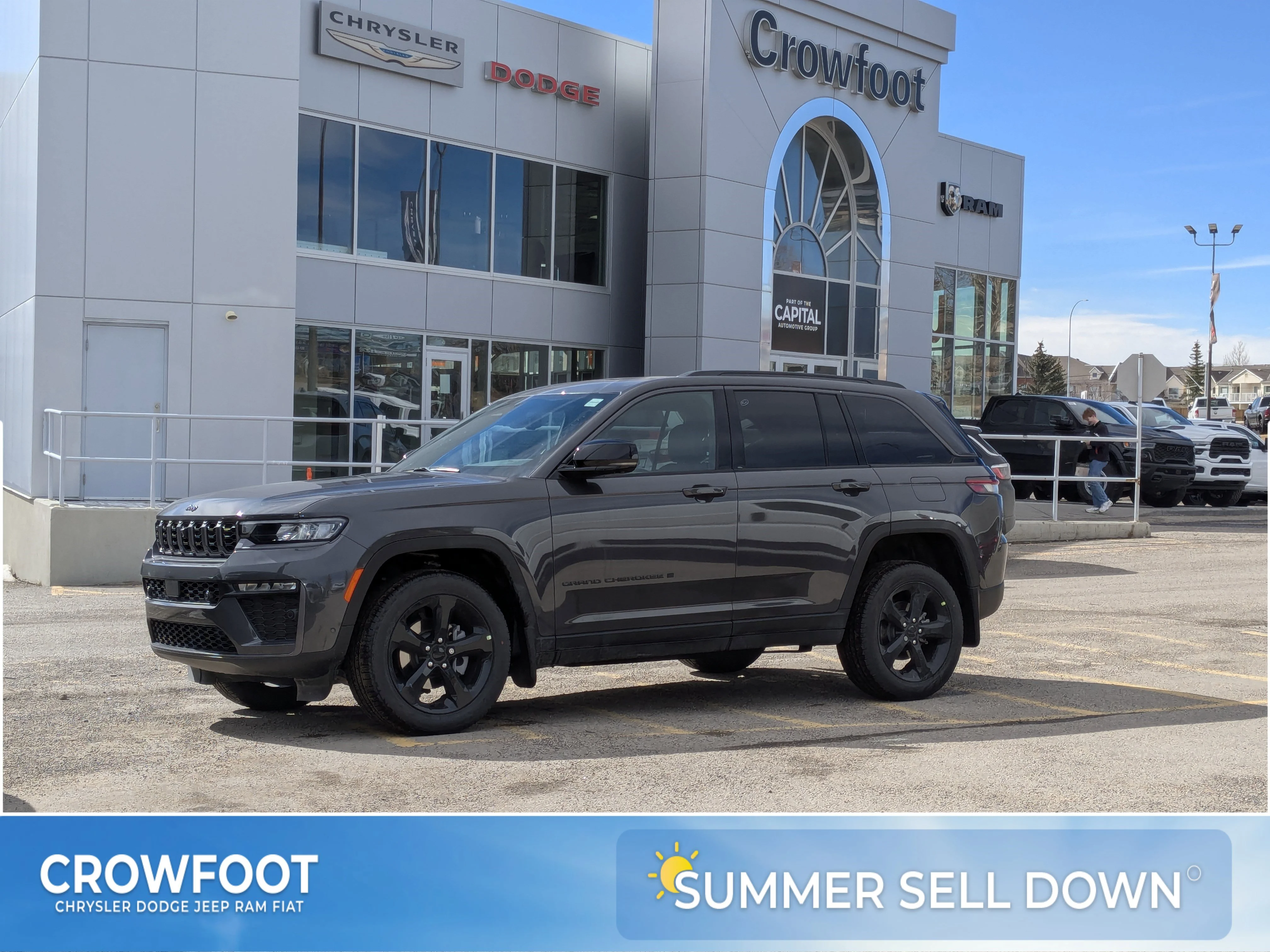 New 2026 Grey Jeep Limited - -Panoramic Sunroof - Limited Altitude Pack - 20 Gloss Black Wheels - Luxury Tch II & More image 1
