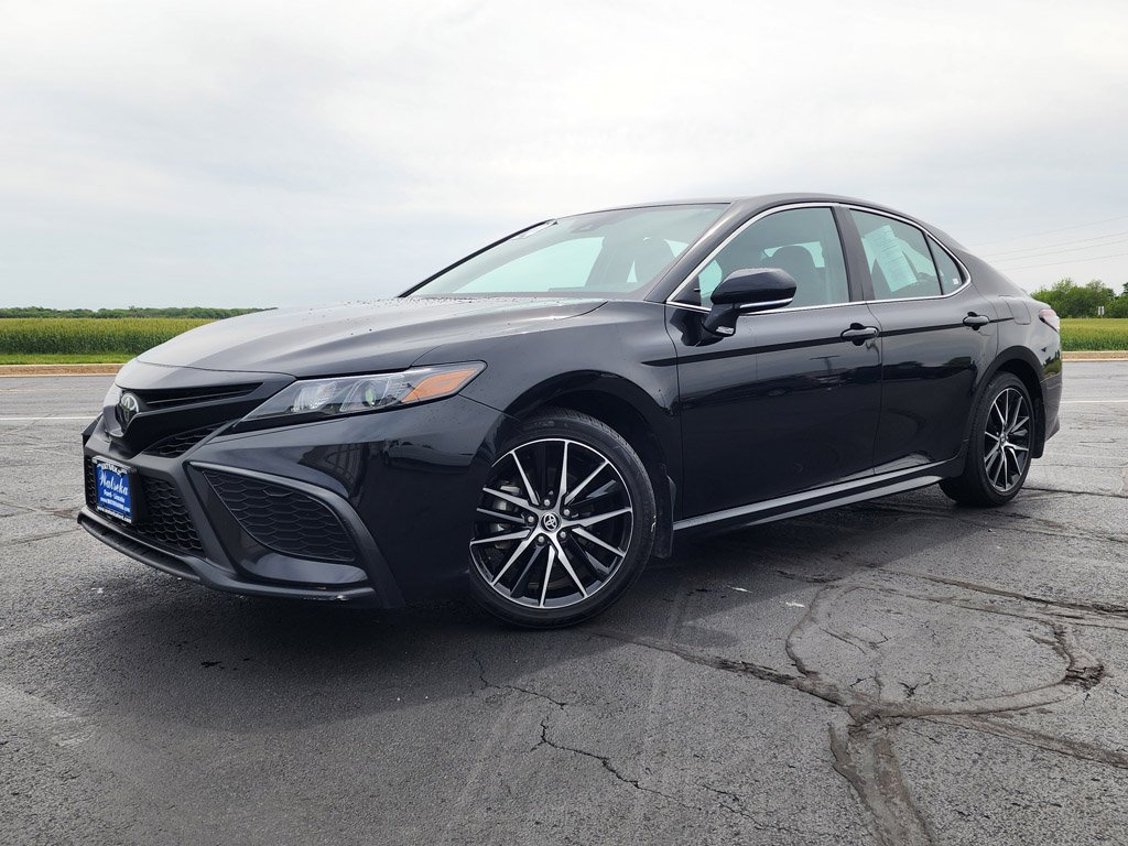 Used 2024 Midnight Black Metallic Toyota SE image 1