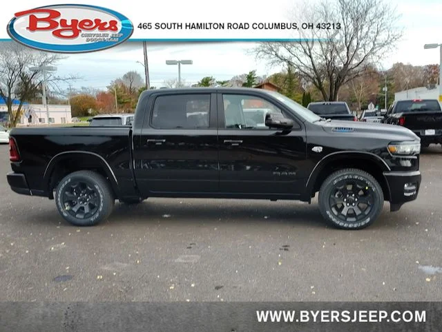 New 2026 Diamond Black Crystal Pearl-Coat Exterior Paint RAM Big Horn/Lone Star image 2