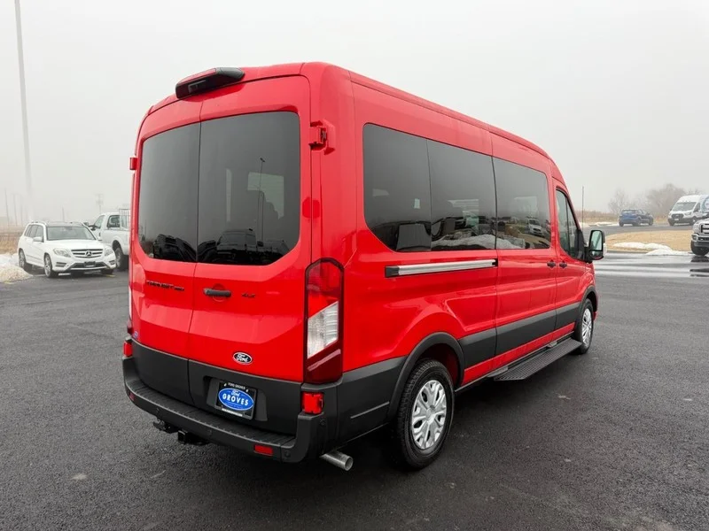 New 2026 Race Red Ford Passenger Van XLT image 5