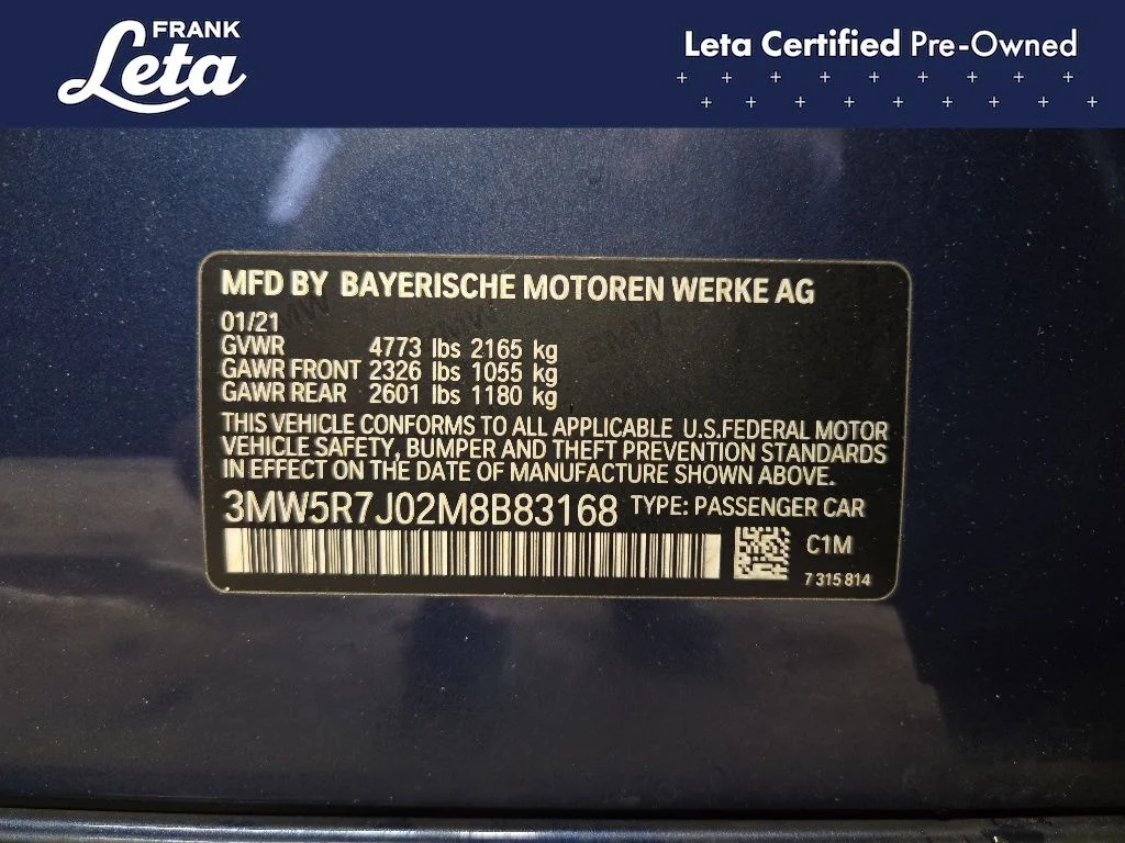 Certified Used 2021 Blue BMW 330i xDrive image 27