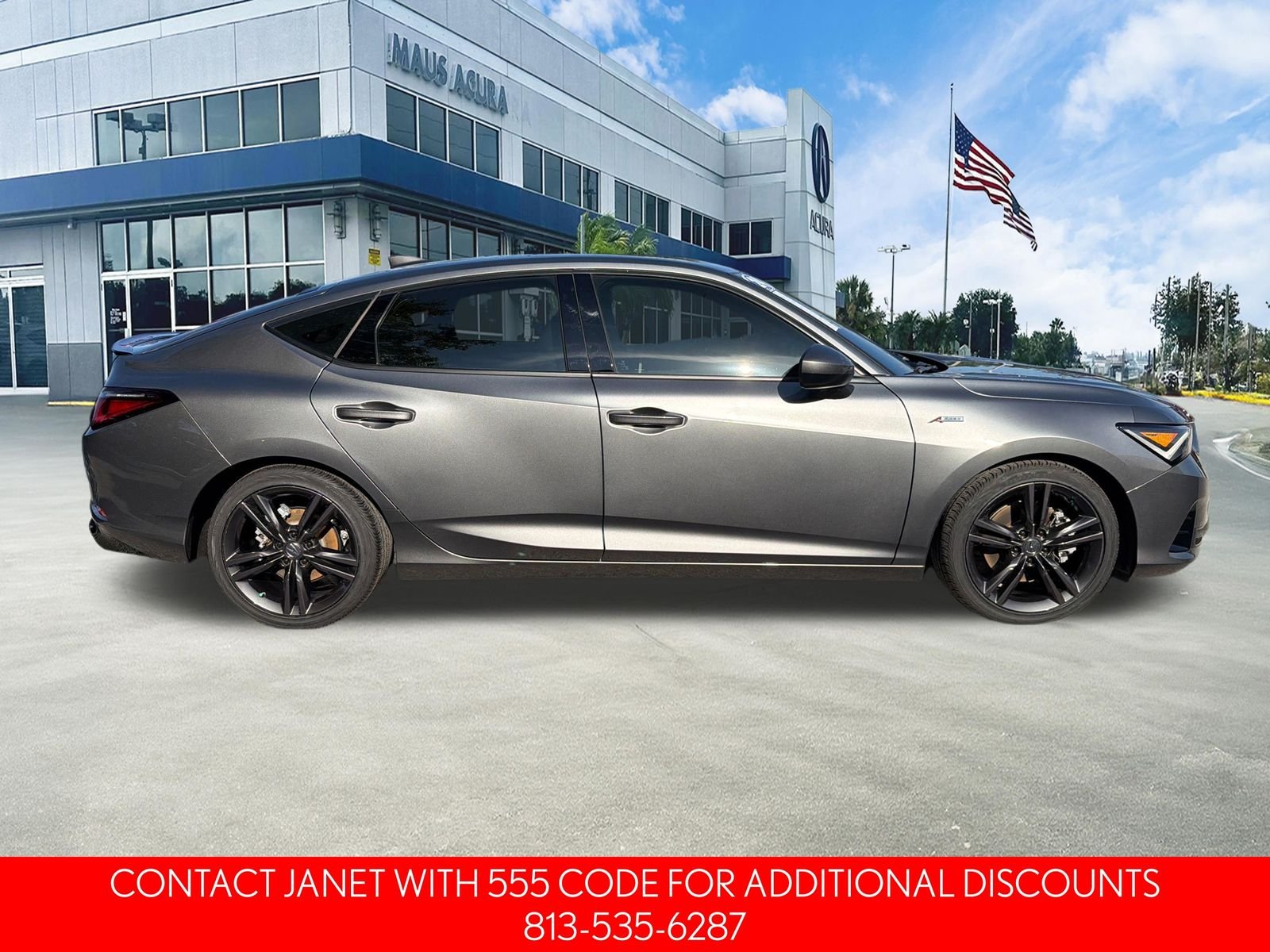 Used 2024 Platinum White Pearl Acura A-Spec Package image 3