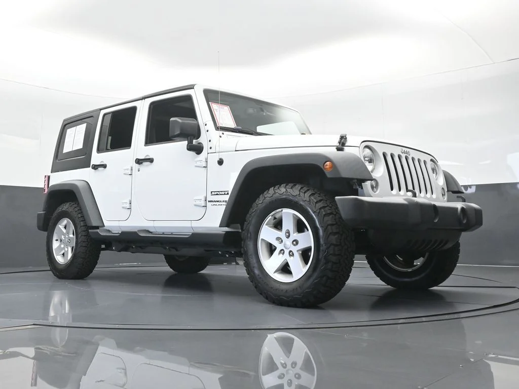 Used 2018 Bright White Clearcoat Jeep Unlimited Sport image 57