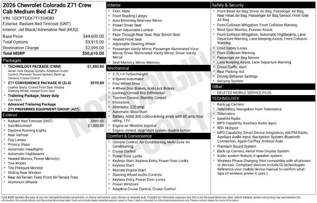 2026 Chevrolet Colorado Z71 - Photo 27