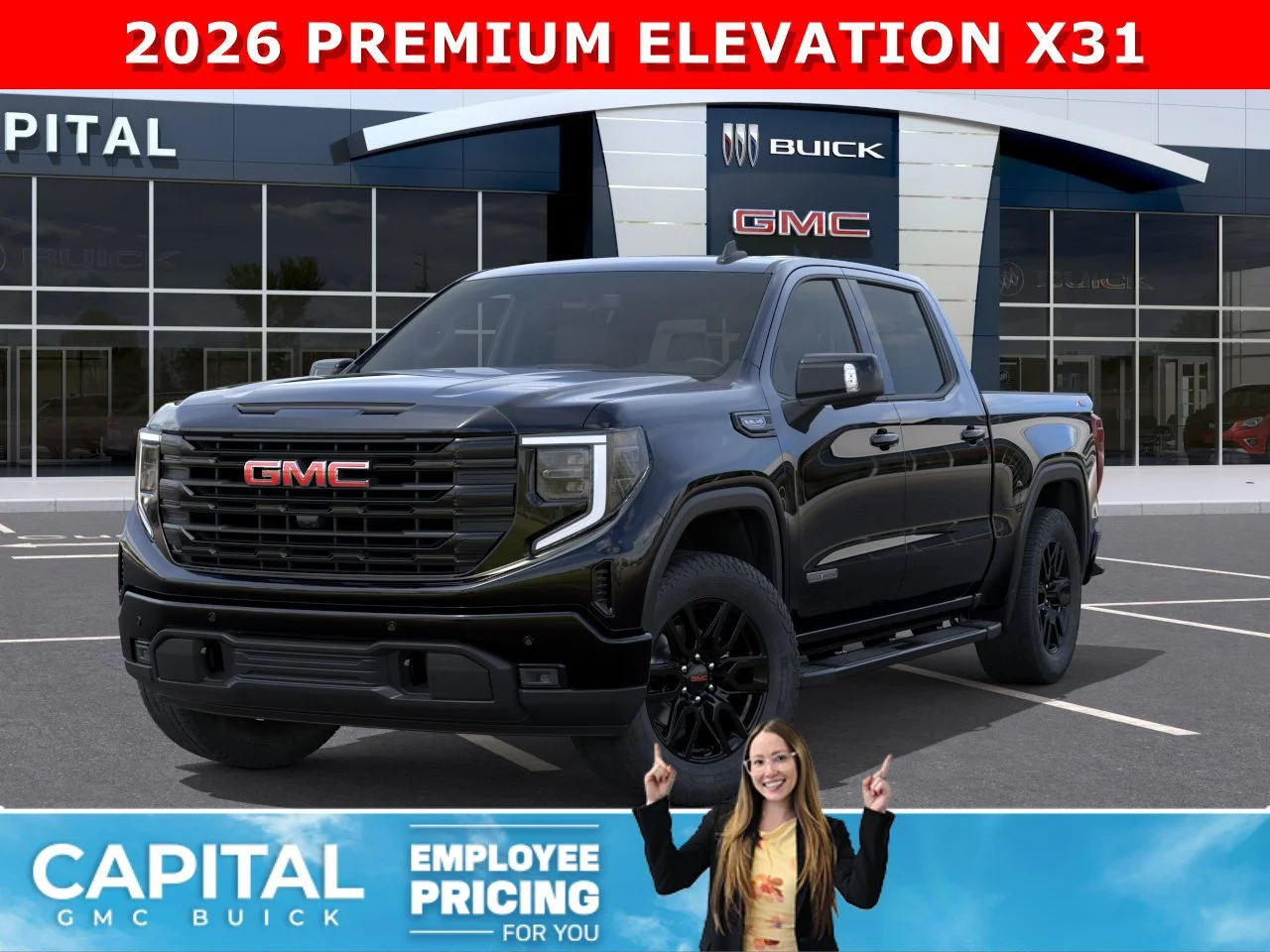 New 2026 ONYX BLACK GMC Elevation image 1