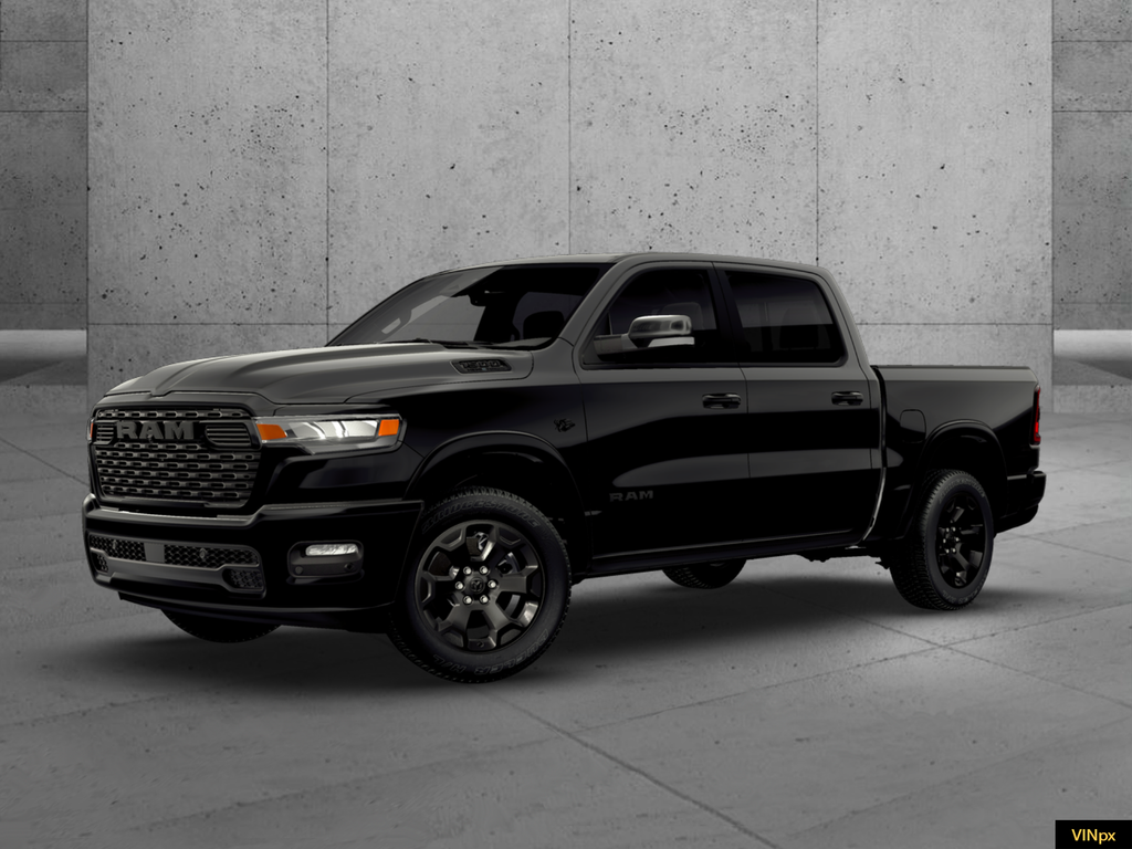 New 2026 Diamond Black Crystal Pearl-Coat Exterior Paint RAM Big Horn/Lone Star image 1