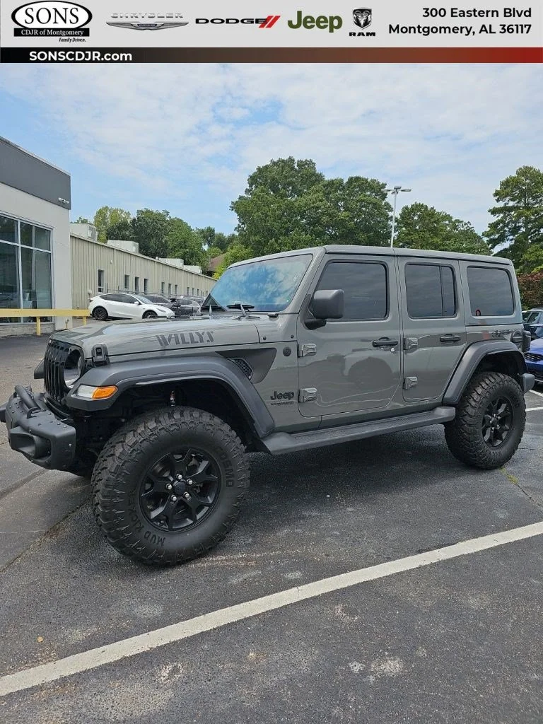 Used 2020 Sting-Gray Clearcoat Jeep Willys image 1