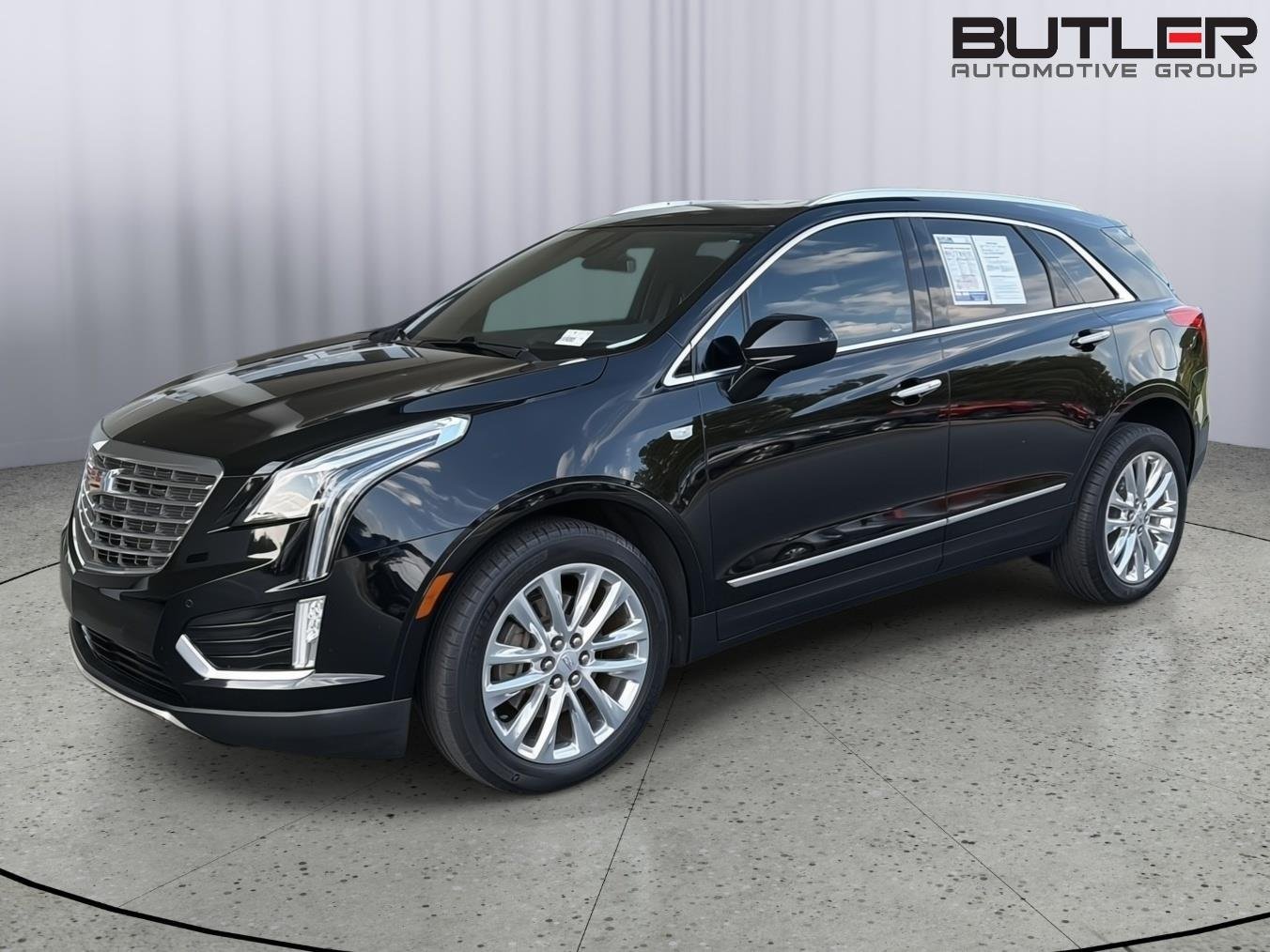 Used 2017 Stellar Black Metallic Cadillac Platinum AWD image 2