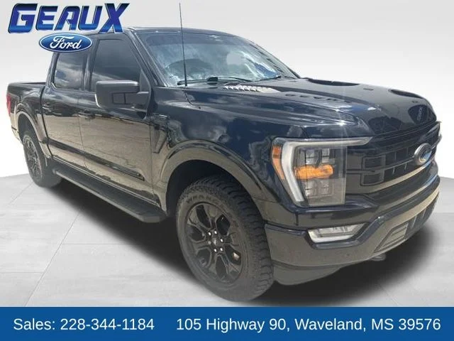 Certified Used 2023 Black Metallic Ford XLT image 1