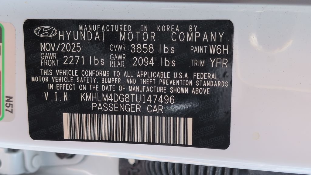 Certified Used 2026 White Hyundai SEL Sport image 22