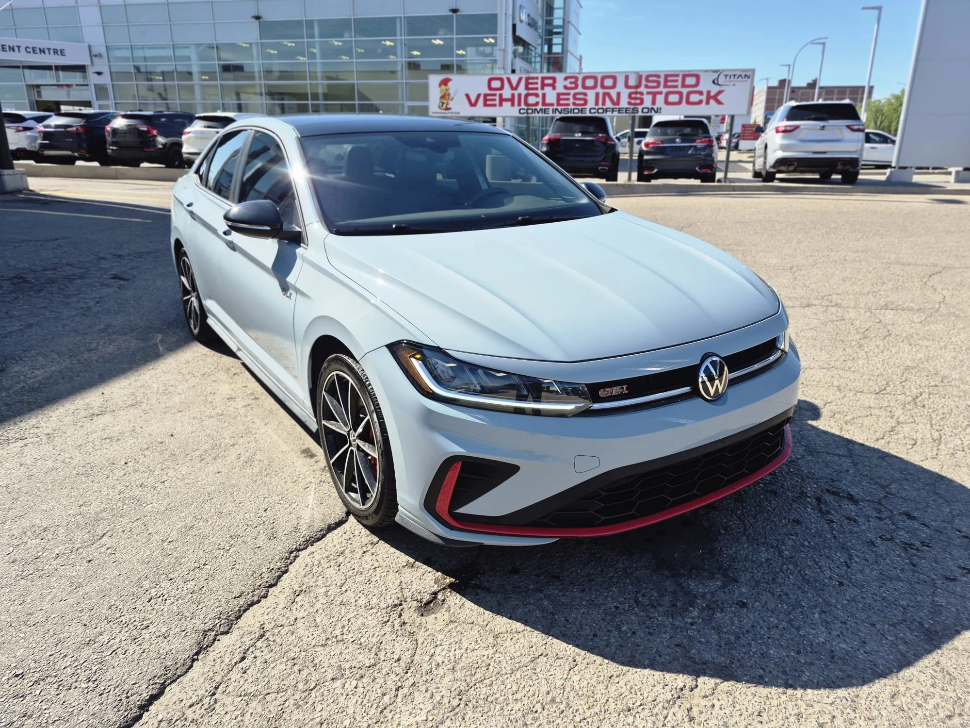 Certified Used 2025 Alpine Gray w/Black Roof Volkswagen Autobahn DSG*Adaptive Cruise | Remote Start | Nav | Cooled Leather | Sunroof | Htd Wheel image 5