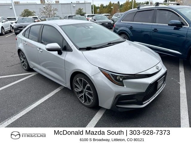 Used 2021 Silver Toyota SE image 1