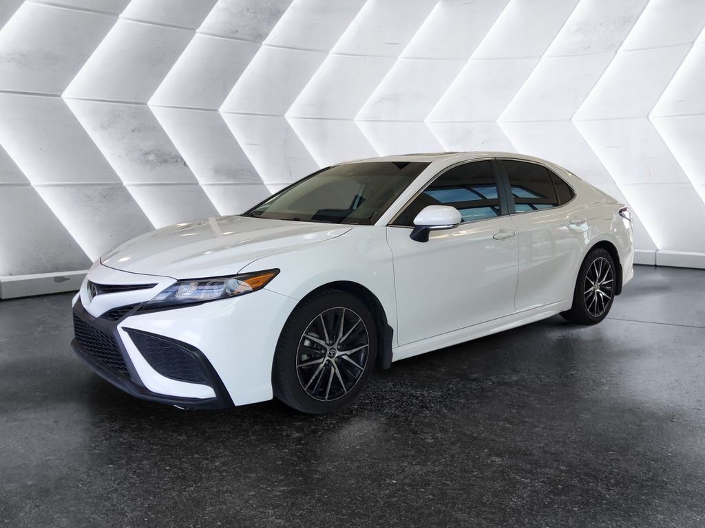 Used 2021 White Toyota SE image 3