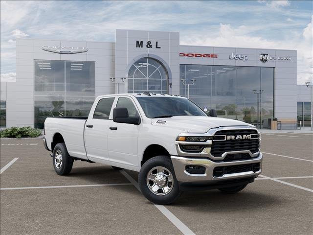 New 2026 Bright White Clear-Coat Exterior Paint RAM Tradesman Crew Cab 4x4 8