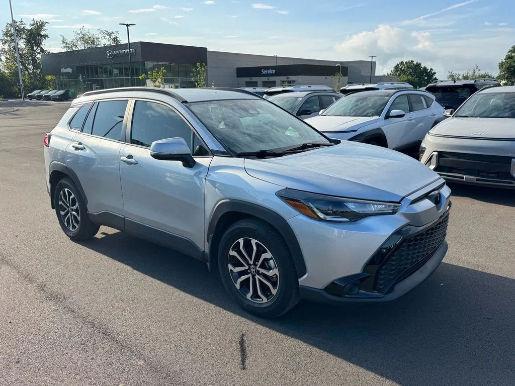 Used 2024 Silver Toyota Hybrid SE image 2
