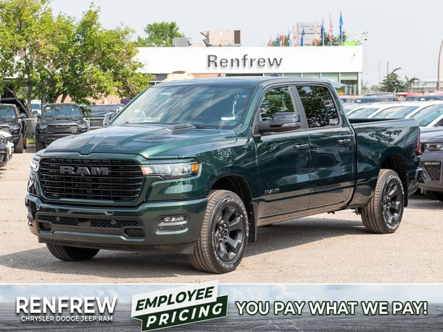 2026 RAM 1500 Sport* Crew Cab 4x4, Panoramic Sunroof, Nav, Heated Seats/Wheel, Alpine Audio