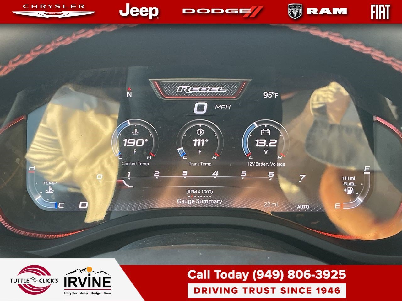 New 2026 Molten Red Pearl-Coat Exterior Paint RAM Rebel image 24