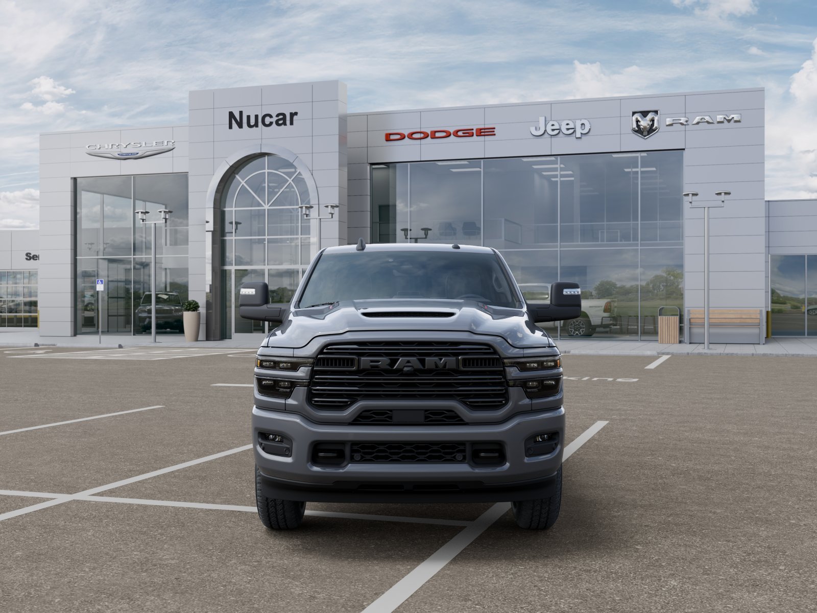 New 2026 Ceramic Gray Clear-Coat Exterior Paint RAM Laramie image 6