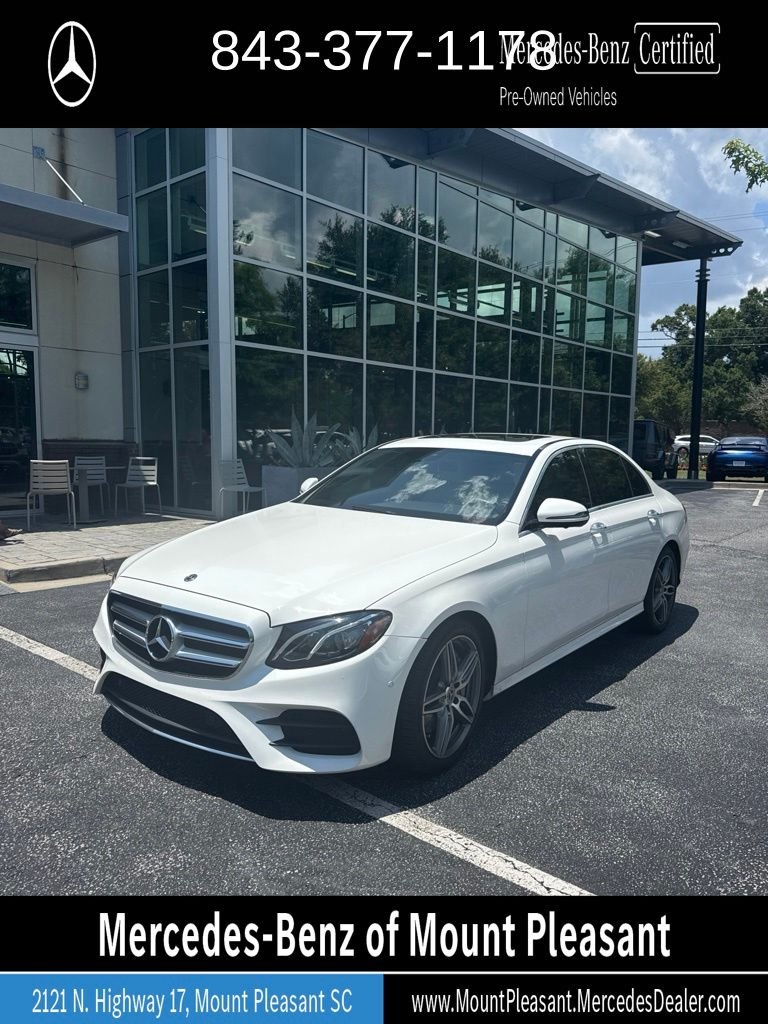 Certified Used 2020 White Mercedes-Benz E 350 image 1