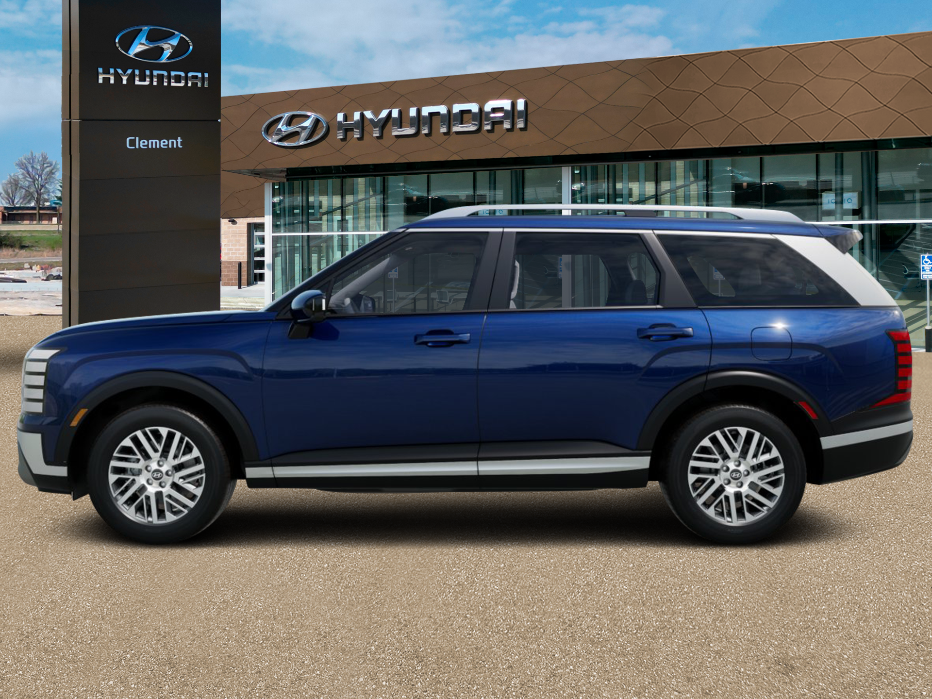 New 2026 Blue Hyundai SEL AWD image 3