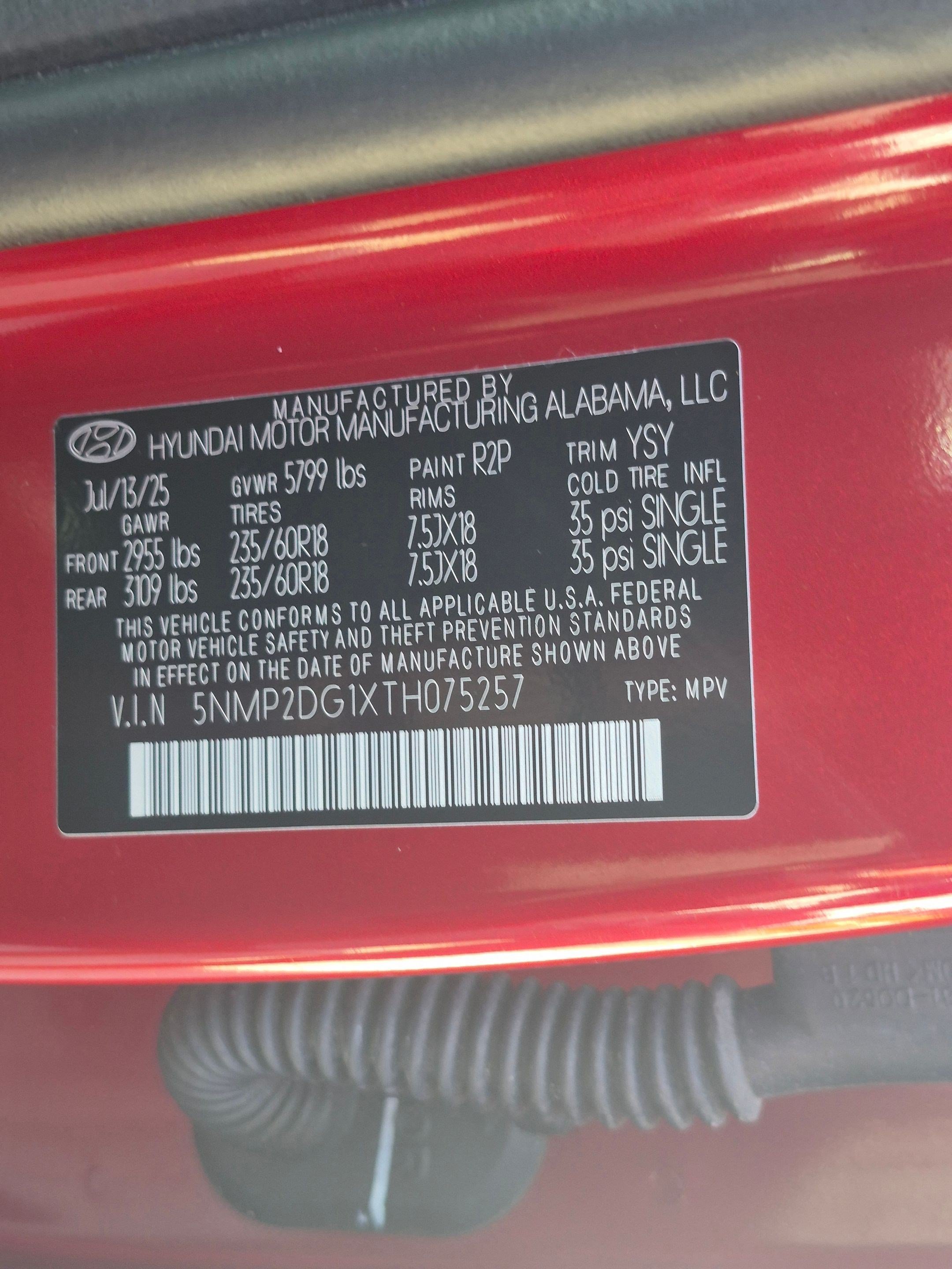 New 2026 Ultimate Red Hyundai SEL image 30