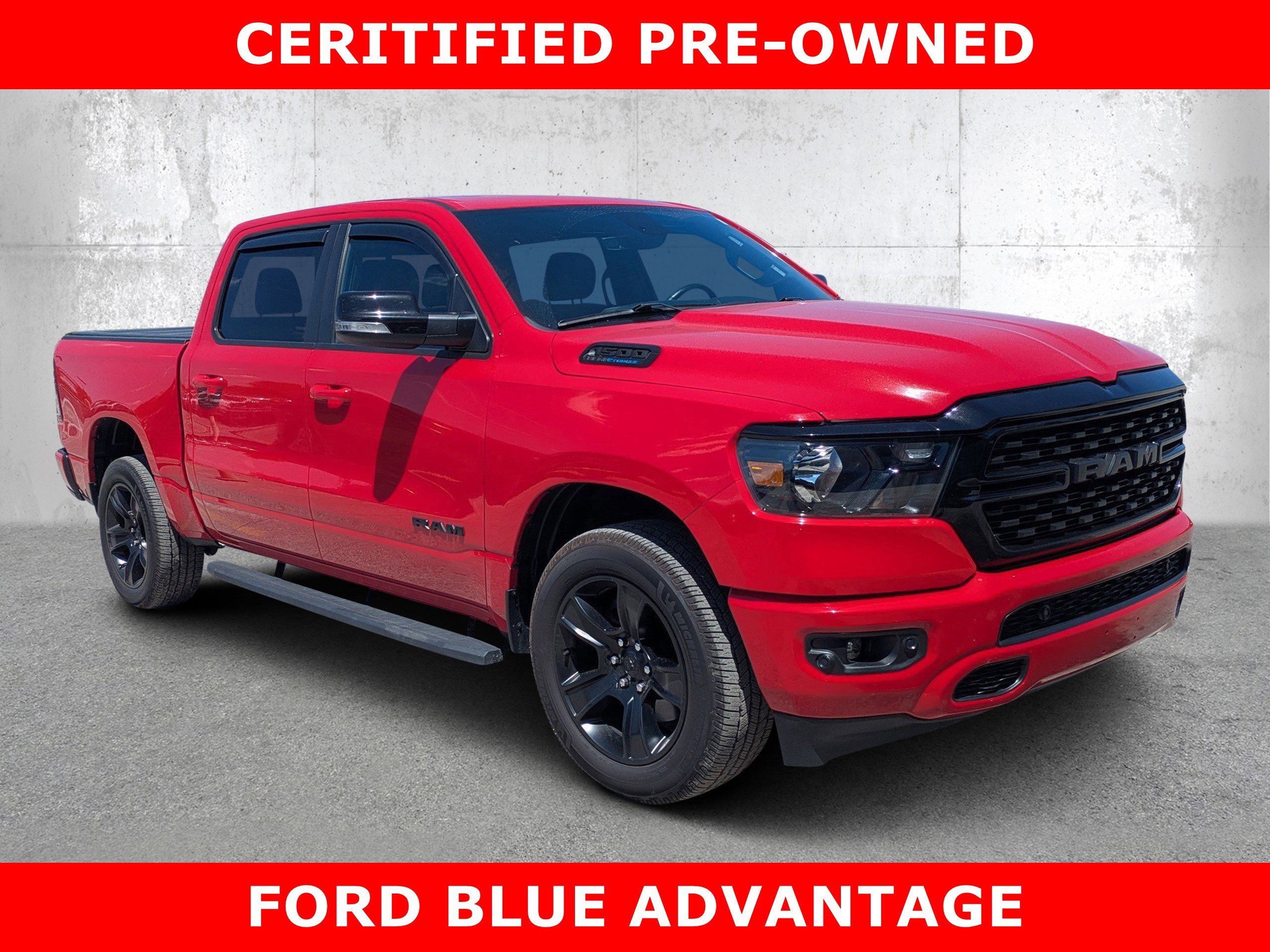 Used 2022 Flame Red Clearcoat Ram Big Horn image 1