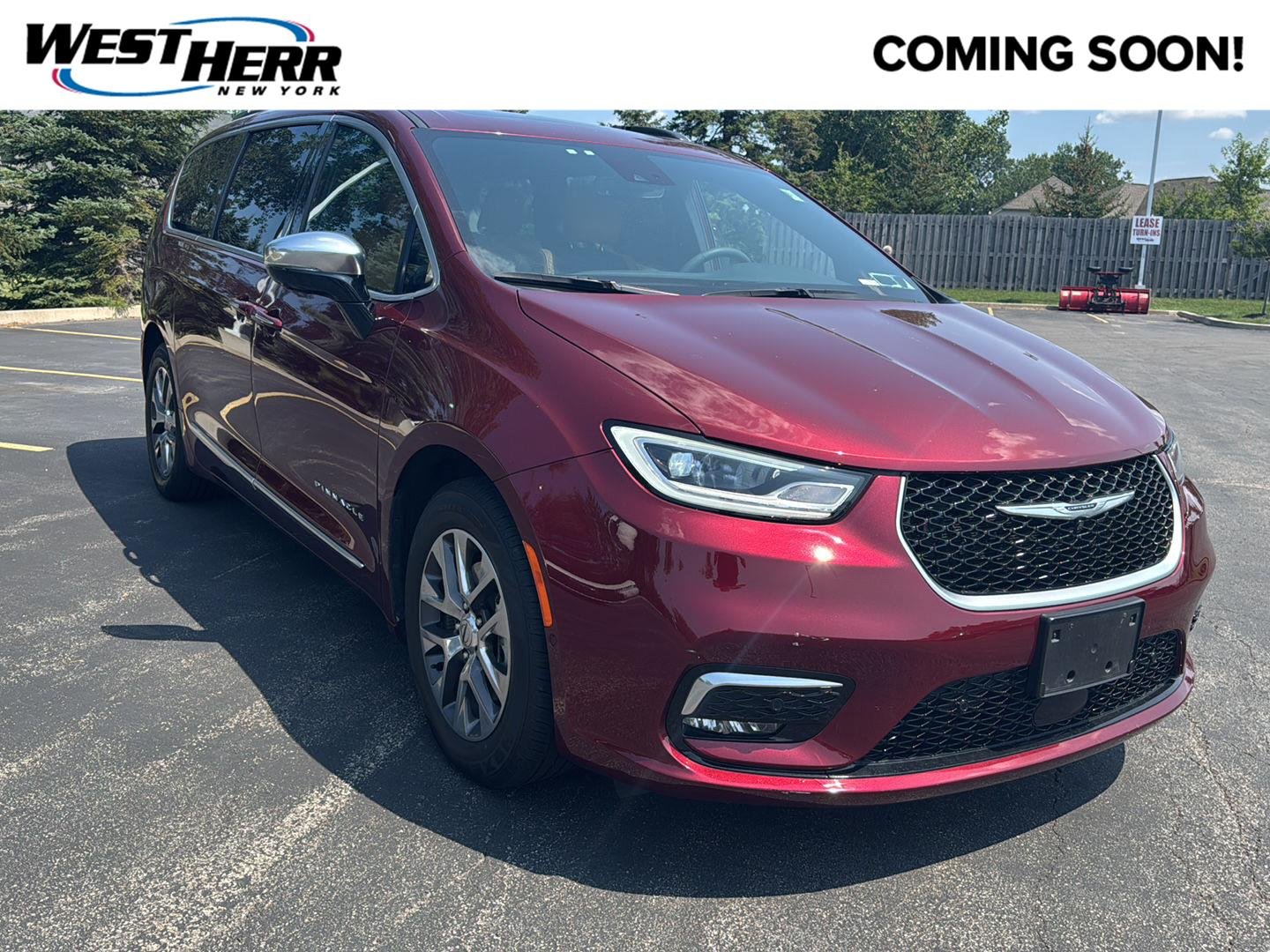 Used 2023 Velvet Red Pearlcoat Chrysler Hybrid Pinnacle image 1