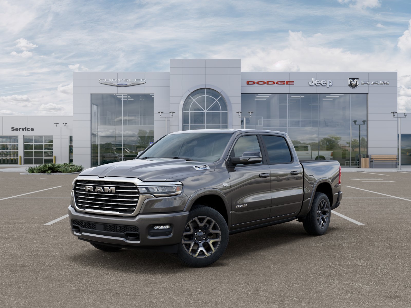 New 2026 Granite Crystal Metallic Clear-Coat Exterior Paint RAM Laramie image 36