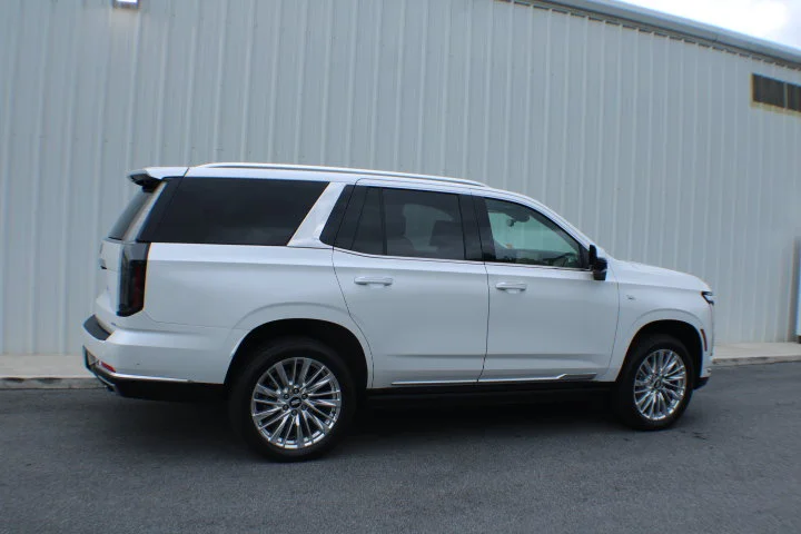 Used 2025 Crystal White Tricoat Cadillac Premium Luxury image 2
