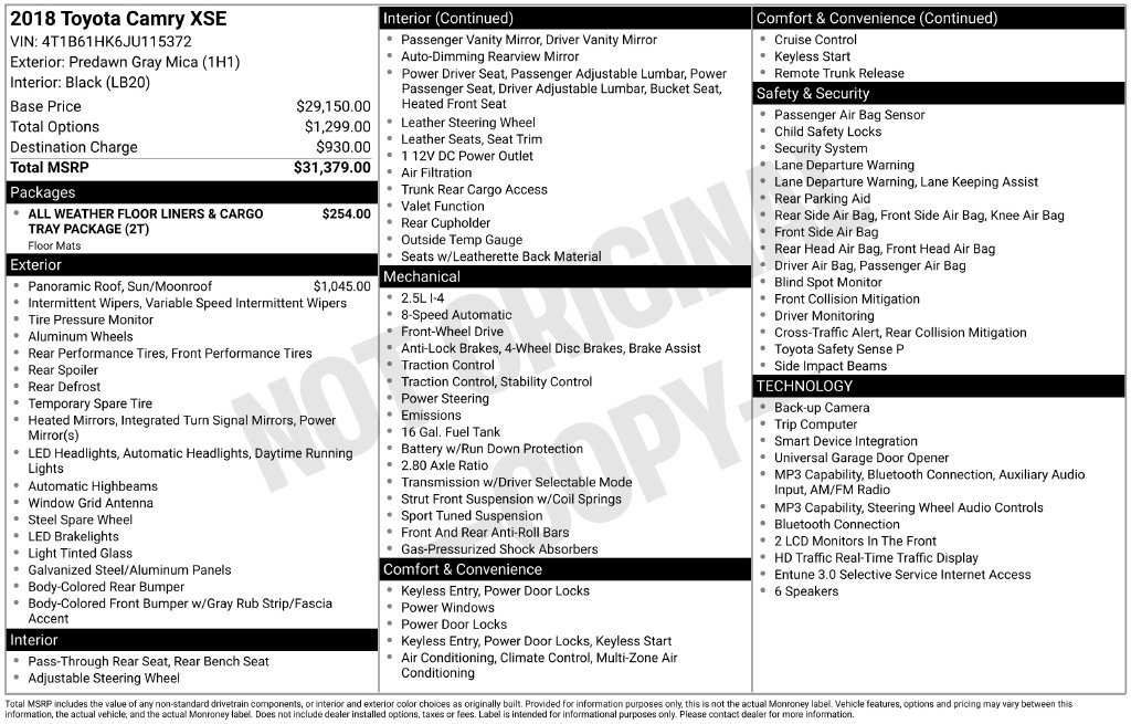 Used 2018 Gray Toyota XSE image 6