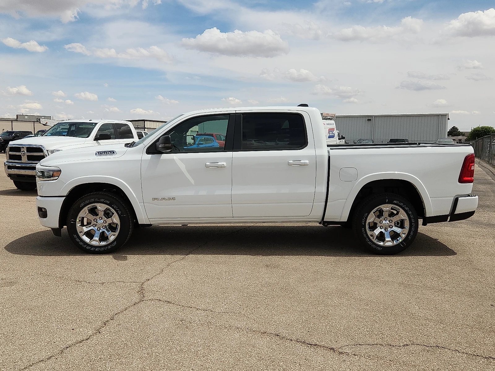 New 2026 Bright White Clear-Coat  Paint Ram LONE STAR CREW CAB 4X4 5