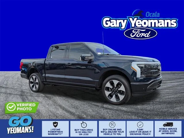 Certified Used 2024 Antimatter Blue Metallic Ford Platinum image 1