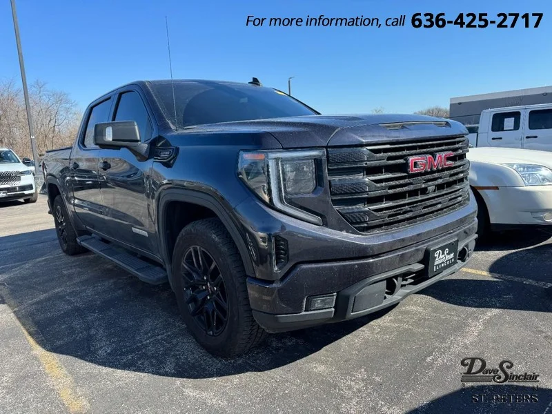 Used 2022 Onyx Black GMC 4WD Crew Cab 147" Elevation w/3SB image 1