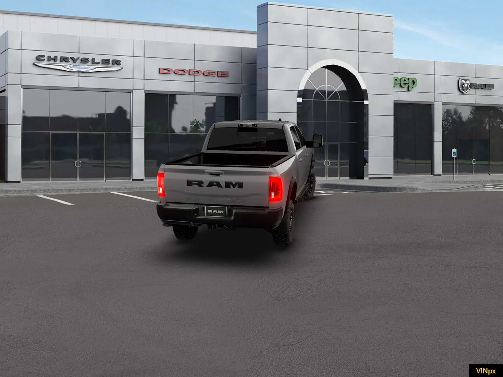 New 2026 Ceramic Gray Clear-Coat Exterior Paint RAM Power Wagon image 14