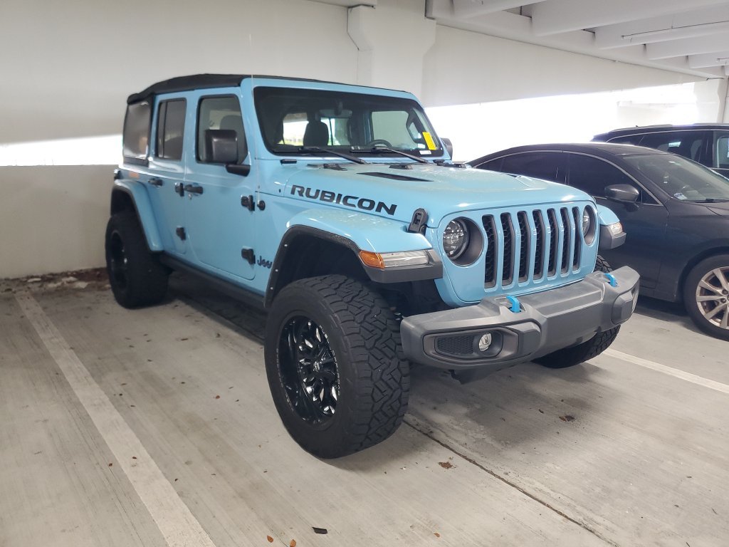 Used 2023 White Jeep Rubicon 4xe image 1