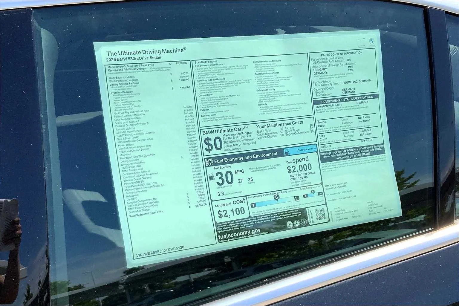 2026 BMW 5 Series 530i - Photo 20