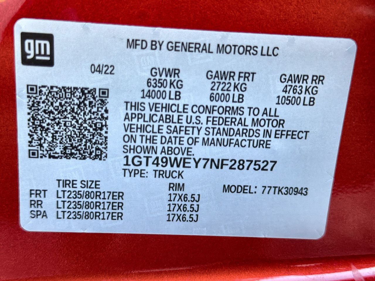 Used 2022 Cayenne Red Tintcoat GMC Denali DRW image 29